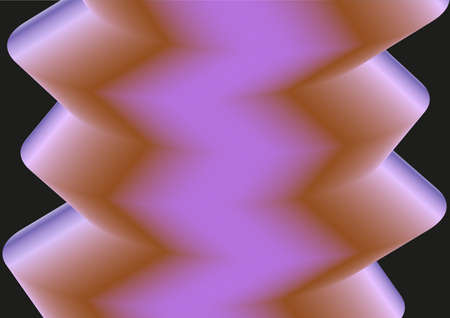 Bright abstract gradient figure on a black background for design.