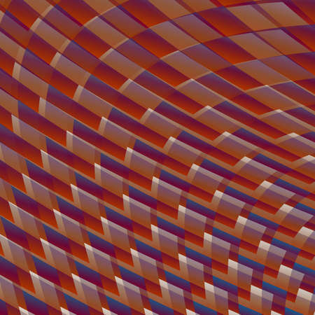 Rectangles of red and blue, white tones .3d.