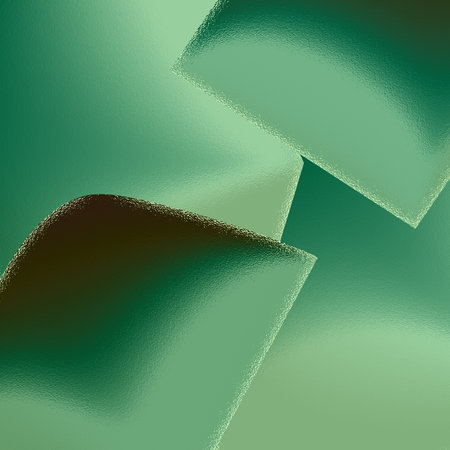 Green with gradient three-dimensional elements.3d.の写真素材
