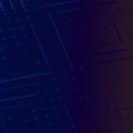 Many lines depict a technological panel with a blue-burgundy gradient.3d.
