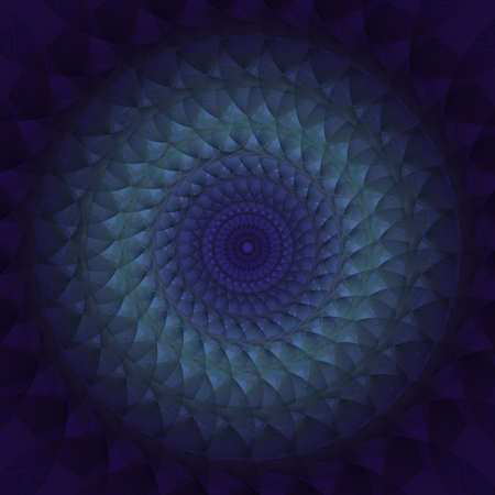 Many colored shapes arranged in a circle, on a dark blue background for banners, websites,...