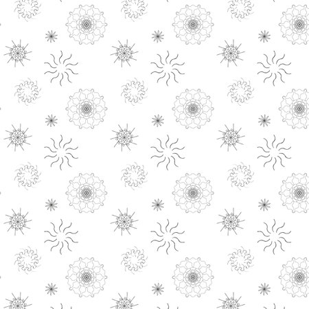 Seamless pattern of many shapes of different shapes .3d.のイラスト素材