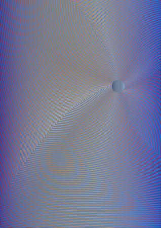 Thin lines that simulate rotation, on a colored background.3dの写真素材