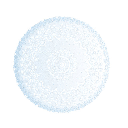 The round figure is filled with a pattern with a bluish gradient.3d.の写真素材