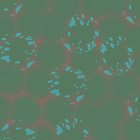 On a green background, bluish, pink elements, as well as shapes of black thin lines. For websites, presentations.の写真素材