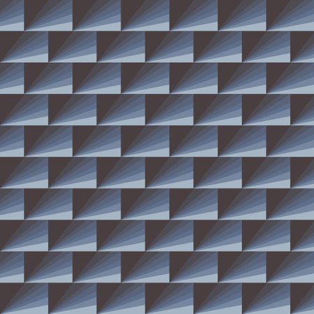Triangles painted in different tones of gray-blue color for presentations, websites.の写真素材