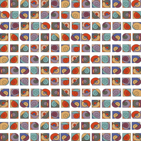 Lots of colorful elements of different shapes.の写真素材