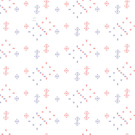 White background with elements of blue and red tones.の写真素材