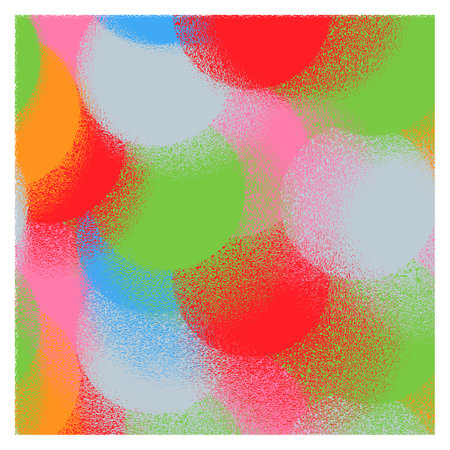 Bright background of multi-colored circles with texture.3d.の写真素材