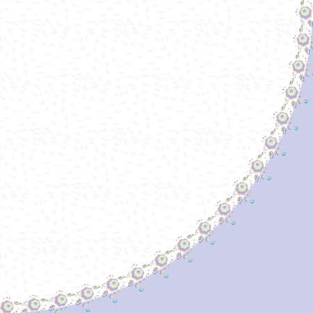 Background with lilac corner and decorative details.の写真素材