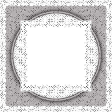 Frame with authors decorative elements.の写真素材