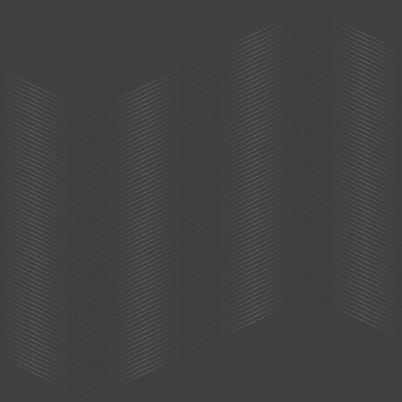 Wavy lines with a gray gradient on a dark background.の写真素材