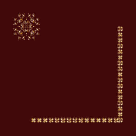 Abstract burgundy brown background with yellow elements.の写真素材