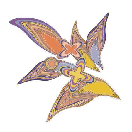 Unusual shapes in the patchwork style.のイラスト素材