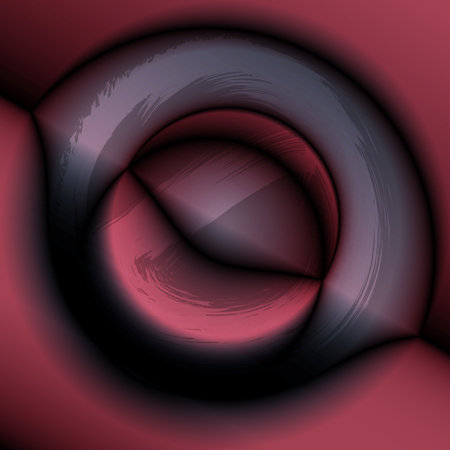 Rounded abstract futuristic shape. For websites, prints.のイラスト素材
