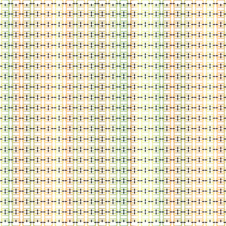 A pattern of rectangles with rounded corners and small ovals.の写真素材