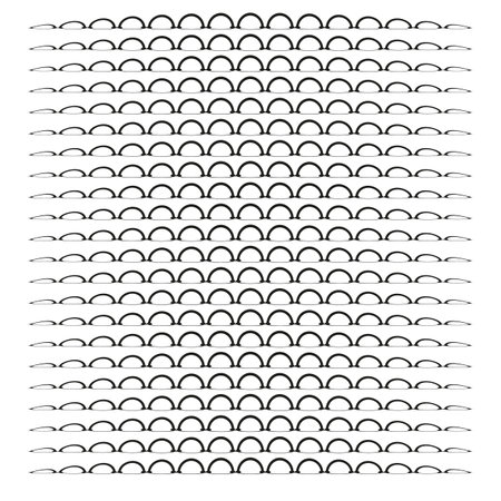 Unusual thin black wavy lines.のイラスト素材