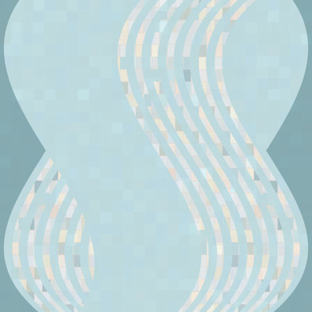 Abstract greenish background with large wavy shapes.の写真素材
