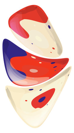 Ice cream, watermelon and cheese. For print, websites.のイラスト素材