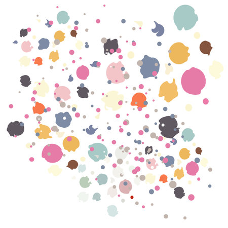 Abstract colored background of many elements.のイラスト素材