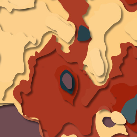 Abstract background with cut-out paper effect for design.の写真素材