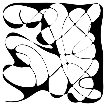 Vector abstract black lines background.のイラスト素材