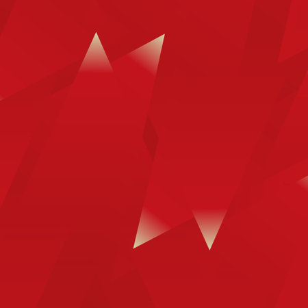 Abstract background with red gradient on diagonally running sharp-angled shapes.の写真素材