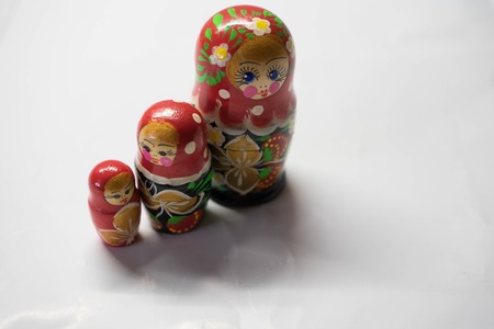 Russian dolls are souvenirs from Russiaの写真素材