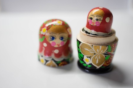 Russian dolls are souvenirs from Russiaの写真素材
