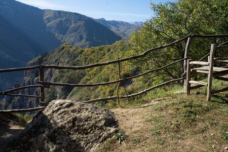 mountains, forest in autumn Armeniaの写真素材