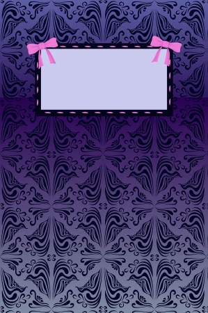 abstract background with banner with bowsのイラスト素材