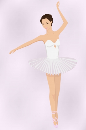 illustration of ballet dancerのイラスト素材
