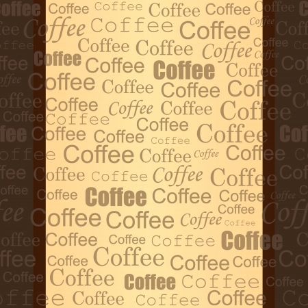seamless coffee ribbonのイラスト素材