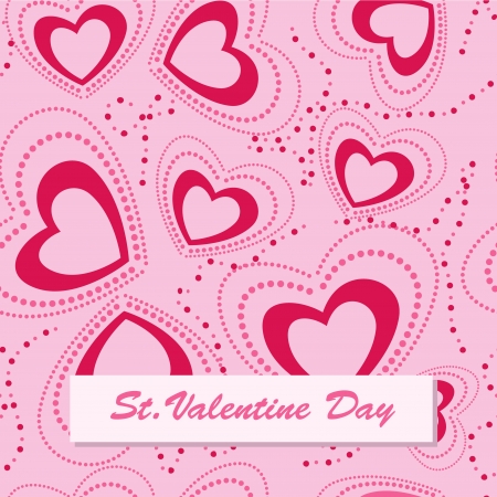 valentine day cardのイラスト素材