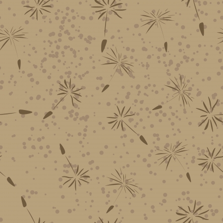 dandelion seamless patternのイラスト素材