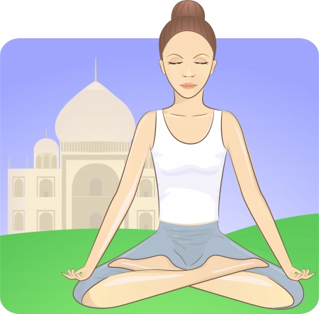 meditationのイラスト素材