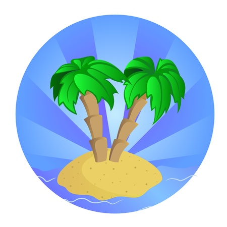 Tropic islandのイラスト素材