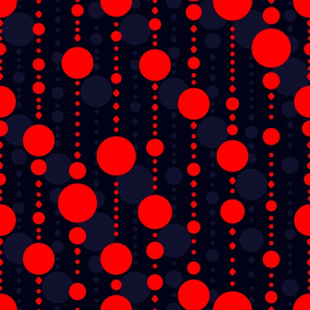vector seamless pattern with beadsのイラスト素材
