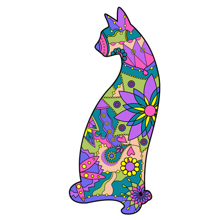 Painted catのイラスト素材