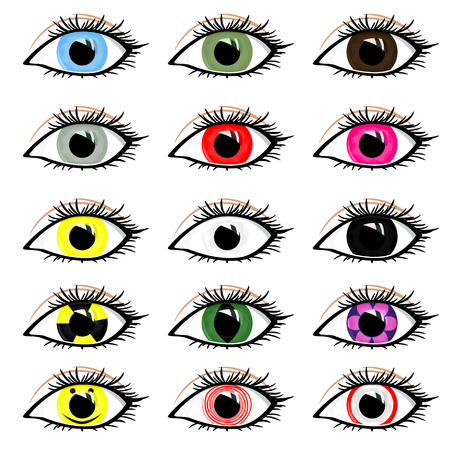 colorful lensesのイラスト素材