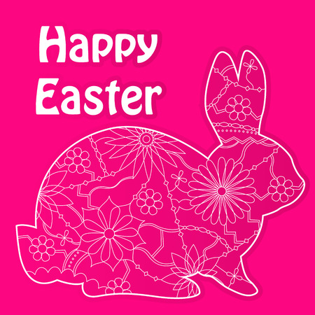 Happy Easter rabbitのイラスト素材