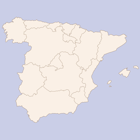 Map of Spainのイラスト素材