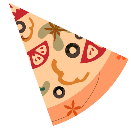 Slice of pizzaのイラスト素材