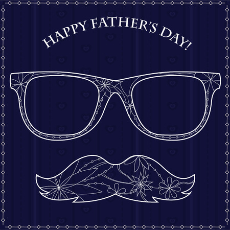 happy fathers dayのイラスト素材