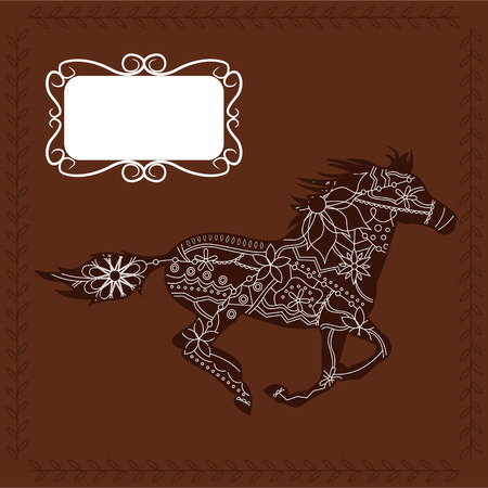 horse backgroundのイラスト素材