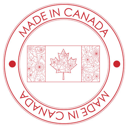 Vector made in Canada stampのイラスト素材