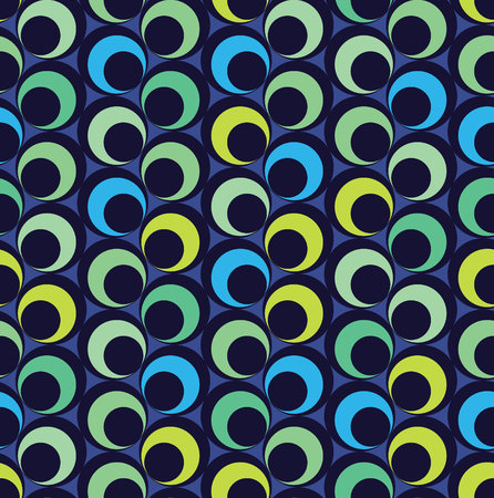Vector abstract seamless pattern with circlesのイラスト素材