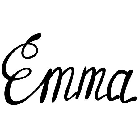 Vector Emma name letteringのイラスト素材