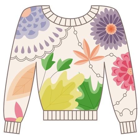 Vector pullover vintageのイラスト素材