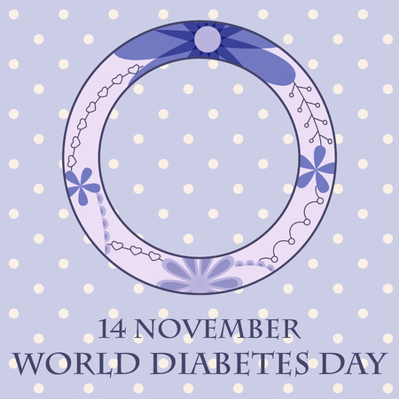 Vector world diabetes day backgroundのイラスト素材